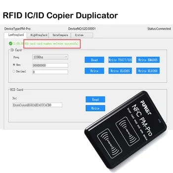НОВЫЙ PM-Pro RFID IC/ID Копировальный Аппарат Дубликатор 125 кГц Брелок NFC Считыватель Писатель 13,56 МГц Зашифрованный Программатор USB UID Копия Карты Tag